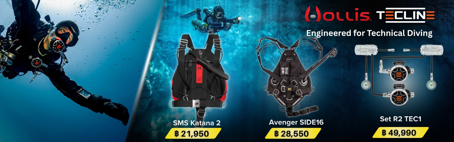 Technical diving banner