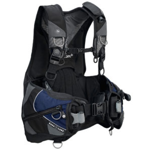 aqualung Axiom diving bcd blue