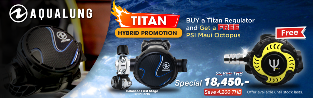Aqualung Titan scuba diving regulator promotion