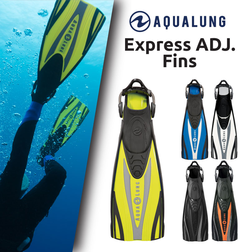 Aqualung Express ADJ. Fins, Size L