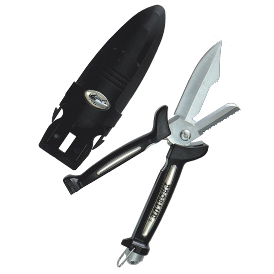 Knife + Scissor Cutter Aquamaster Scuba diving equipment distributor