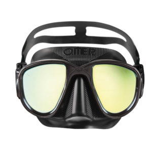 Freediving alien mirrored mask