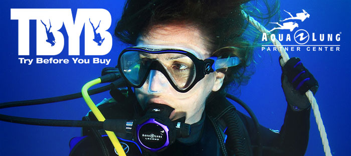 Try aqualung equipment