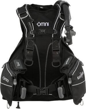 Aqualung omni bcd black & white