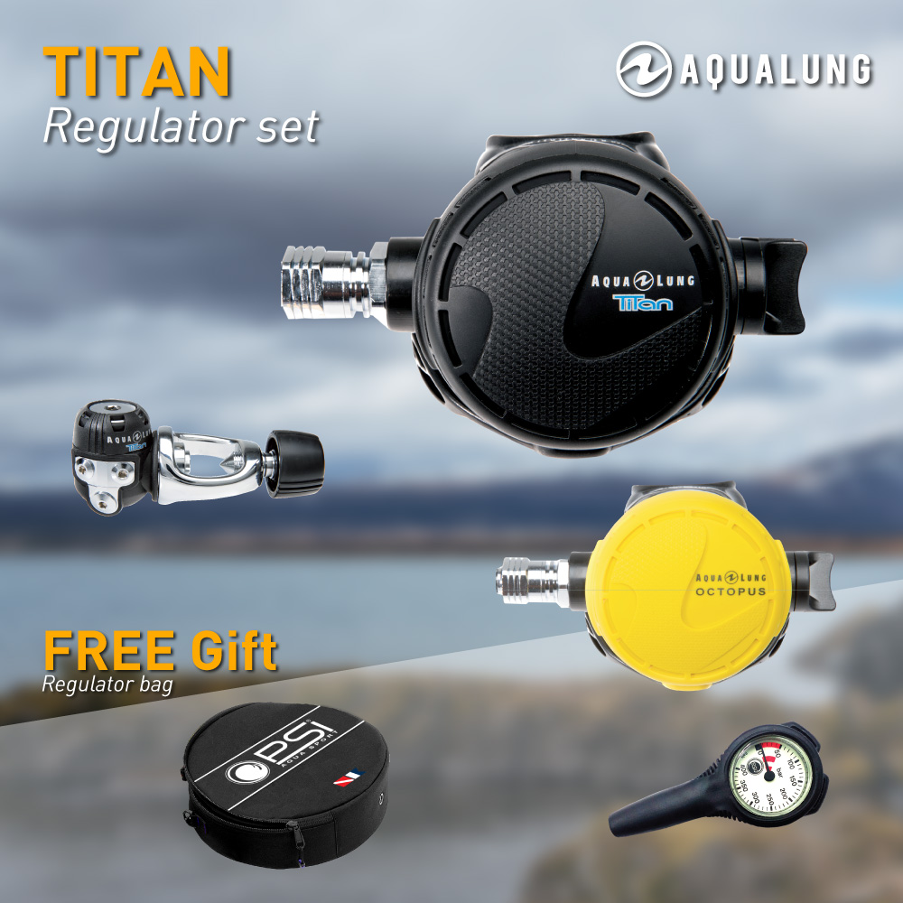 Titan Regulator Set | AquaLung SCUBA Regulators | Aquamaster Thailand