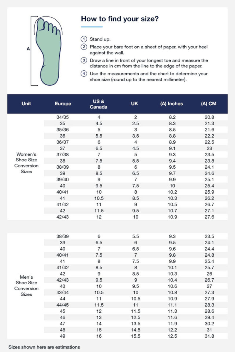 Aqualung-boots-Size-Guide