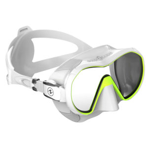 Scuba diving mask Aqualung plazma white hotlime