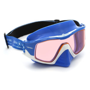 Versa snorkeling mask Blue Amber lenses