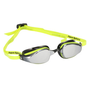 AquaSphere K180 Plus Swim Goggle Mirrored Lens - Yellow