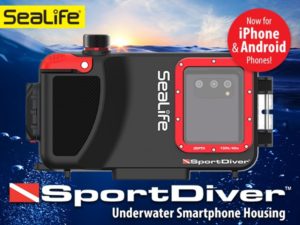 SeaLife iphone and android underwater housing