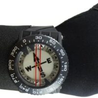 scuba diving compas on wrist