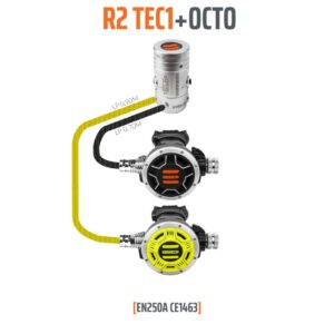 Tecline diving regulator Set R2/TEC1 + Octo