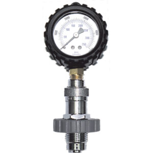 Pressure checker for dive cylinders valve in DIN