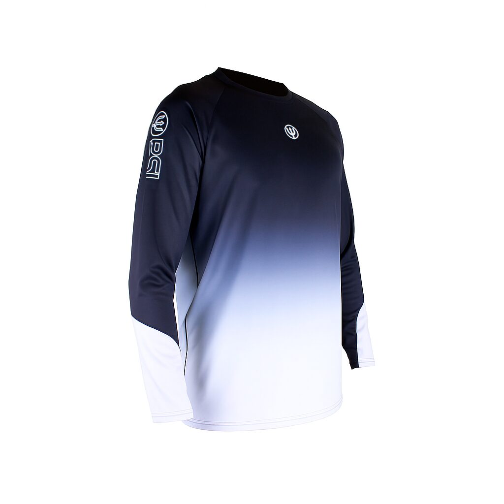 PSI Loose Fit Black/Grey Rash Guard | Aquamaster