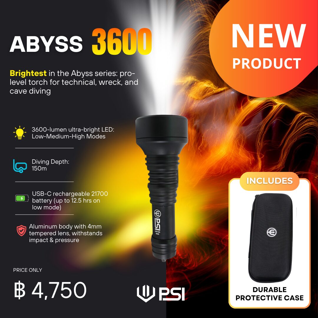 PSI Abyss 3600 Dive Light
