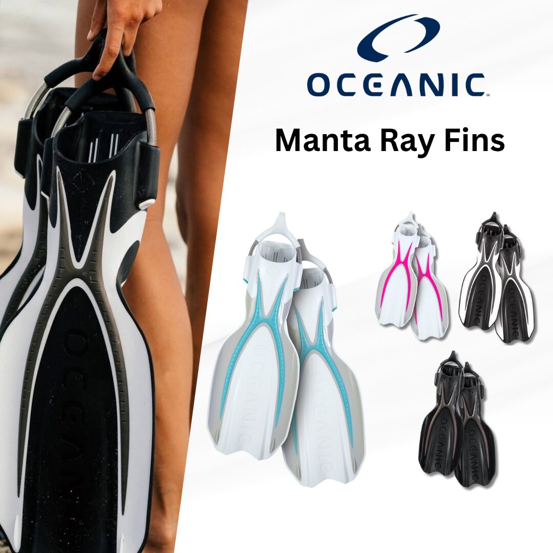 Oceanic Manta Ray Fins - Open Heel