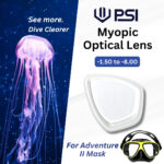 PSI Myopic Optical Lens for Adventure II Mask